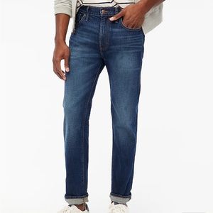 NWT J.Crew straight fit jeans in dark signature flex 34/32 34x32